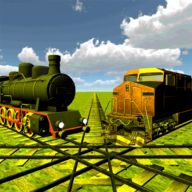 火车碰撞铁路模拟 图标