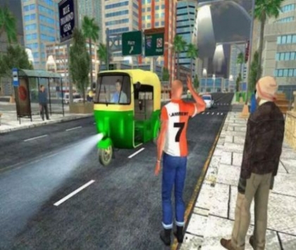 城市自动黄包车游戏下载截图1